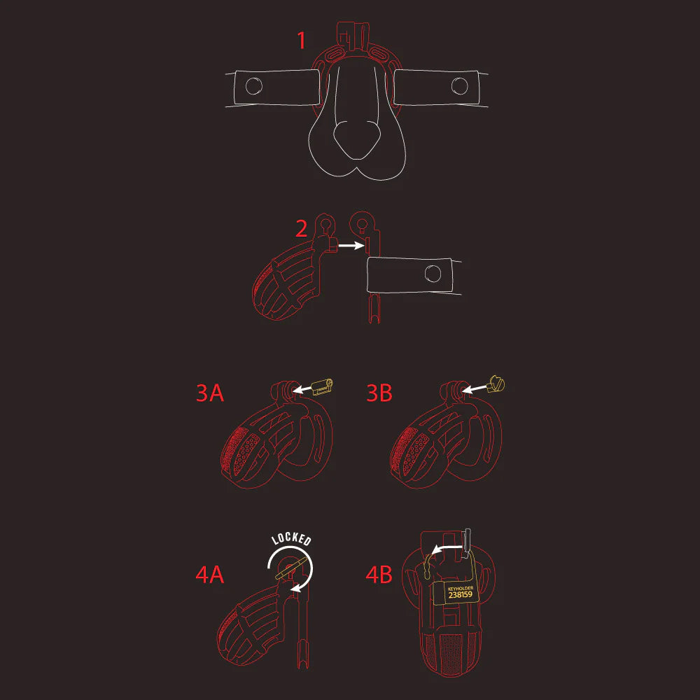 Kink Chastity Series Sissy Cock Cage One Size