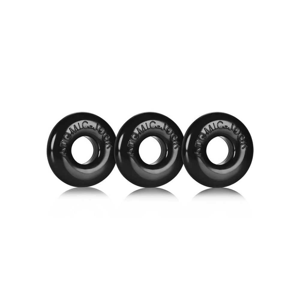 Ringer 3-Pack Of Do-Nut-1 Small Black