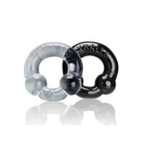 Ultraballs 2-Pack Cock Ring Black & Clear