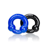 Ultraballs 2-Pack Cock Ring Black & Police Blue
