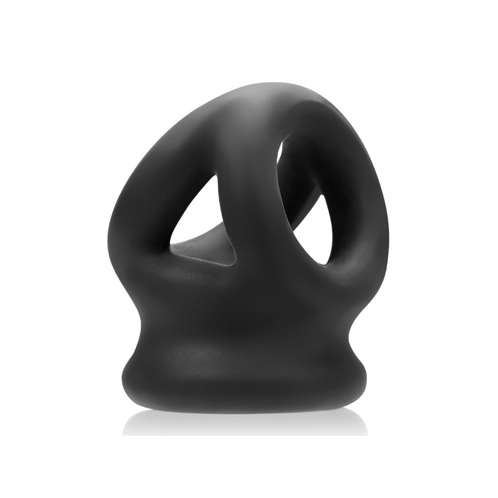 Tri-Squeeze Cock Sling/Ball Stretcher Black Ice
