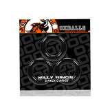 Willy Rings 3-Pack Cockrings Black