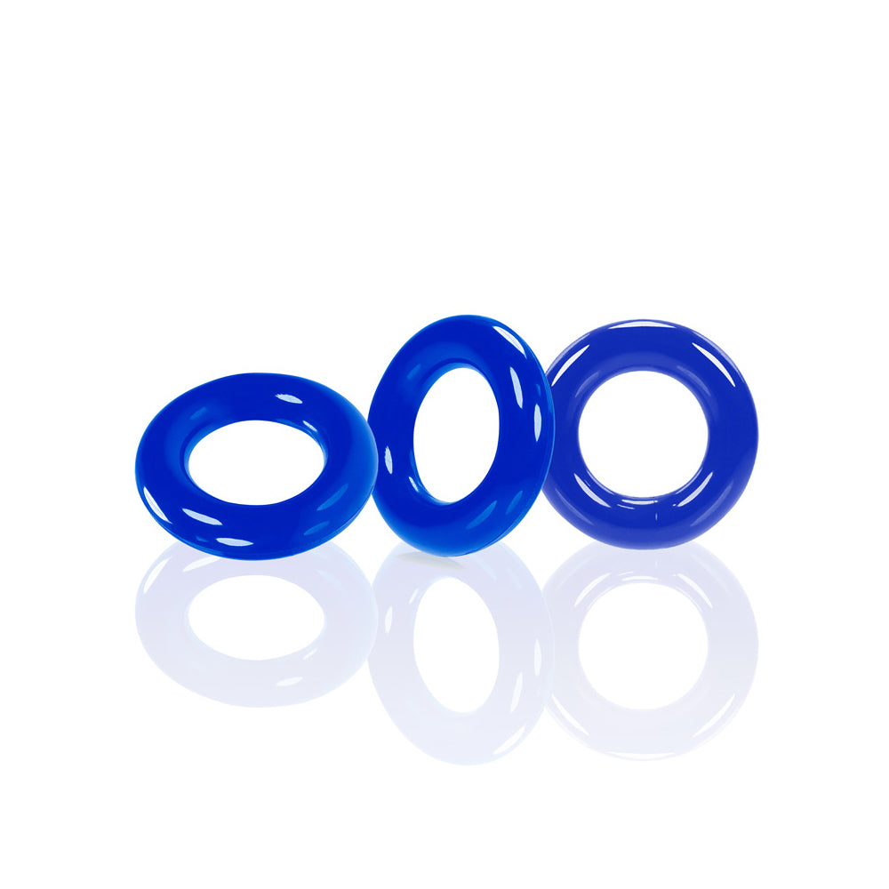Willy Rings 3-Pack Cockrings Police Blue