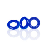 Willy Rings 3-Pack Cockrings Police Blue