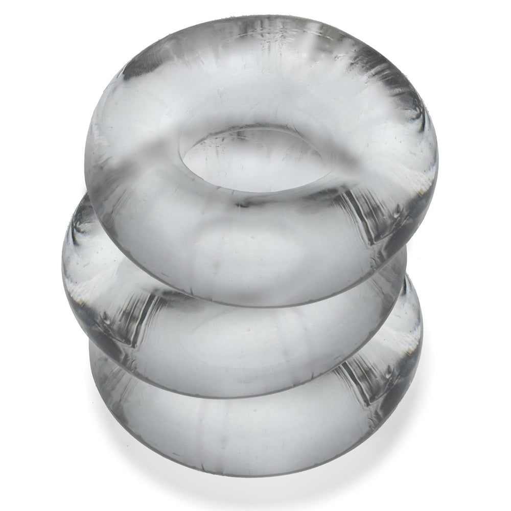Fat Willy 3-Pack Jumbo Cockrings Clear