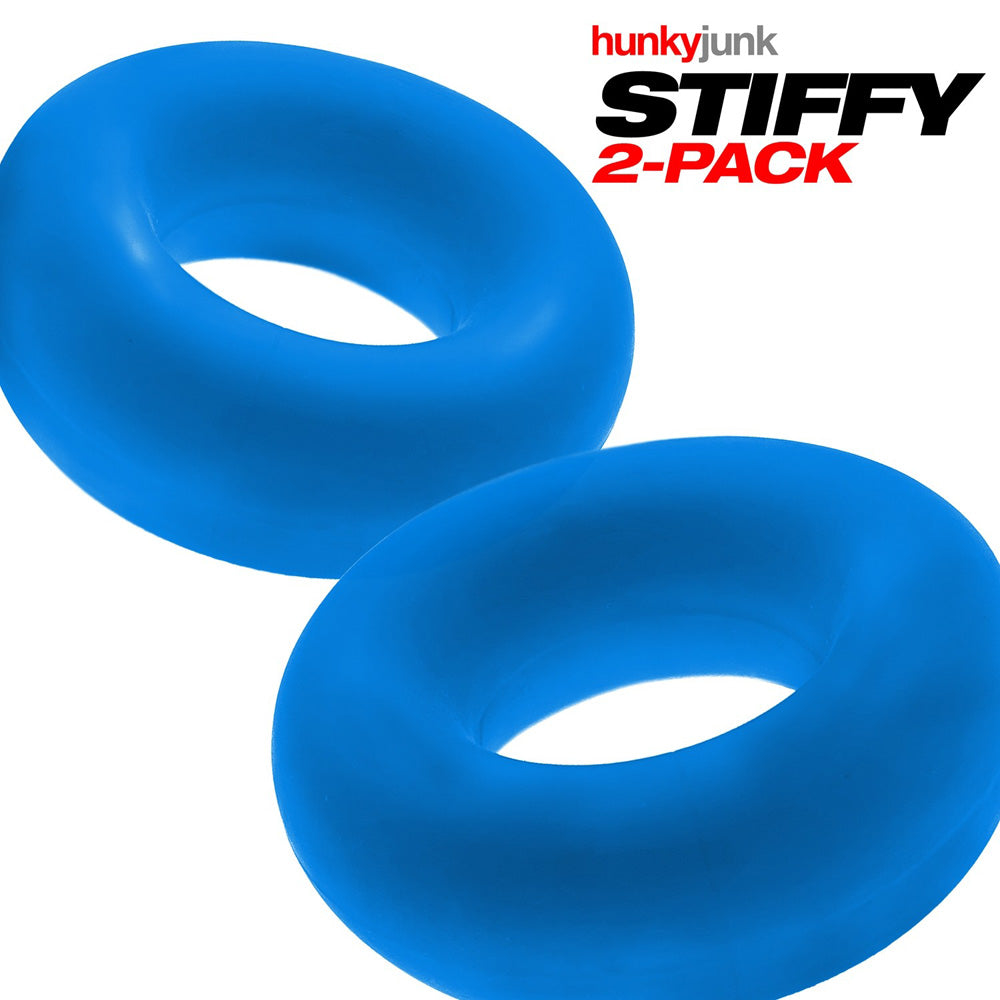 Stiffy 2-Pack Cockrings Teal Ice