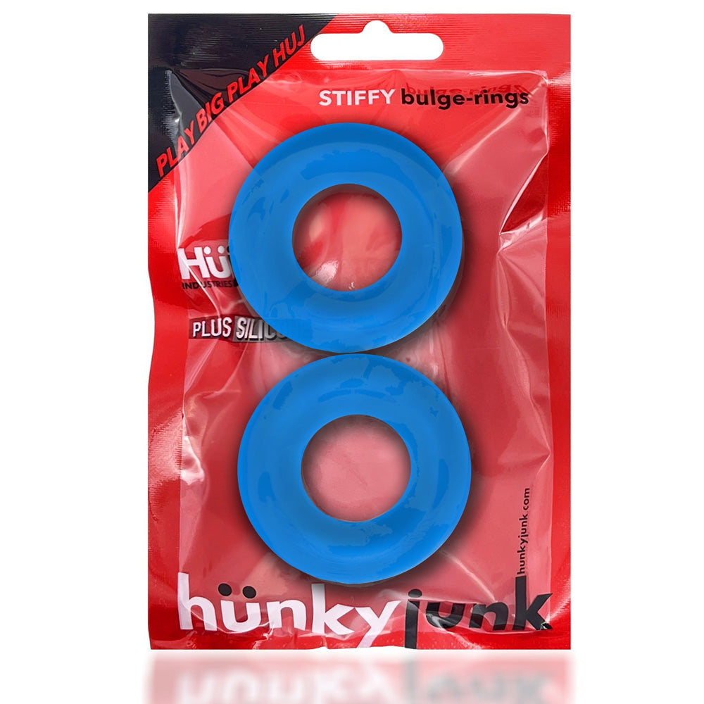 Stiffy 2-Pack Cockrings Teal Ice