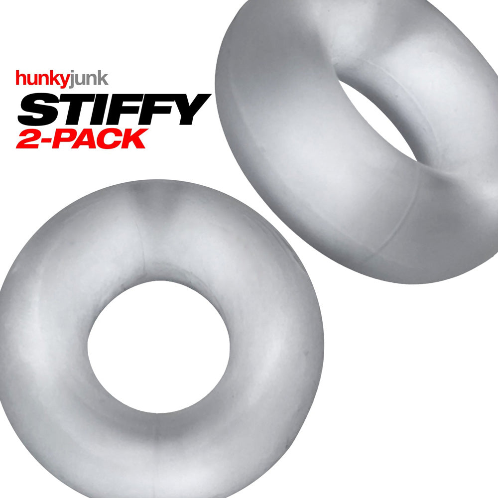 Stiffy 2-Pack Cockrings Clear Ice