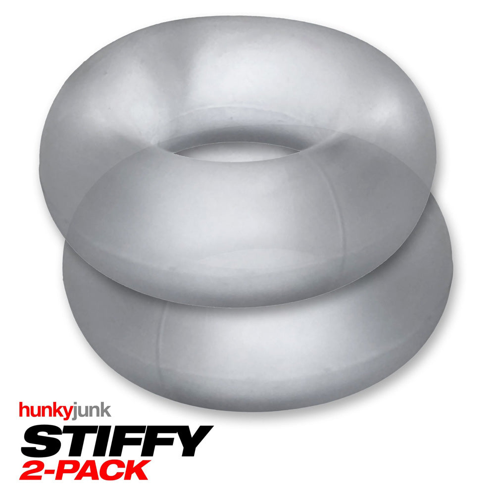 Stiffy 2-Pack Cockrings Clear Ice