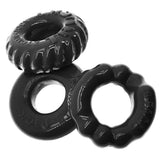 Bonemaker 3-Pack Cockring Kit Black
