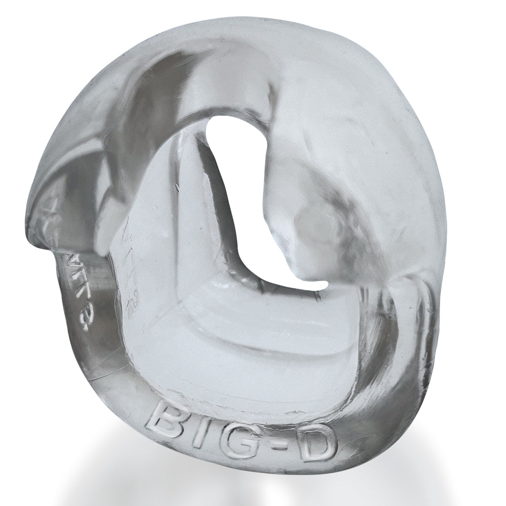 Big-D Shaft Grip Cockring Clear