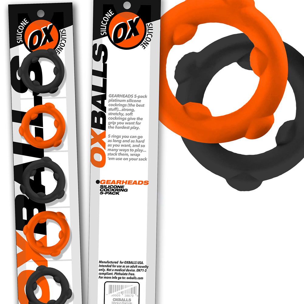 Gearheads Spinner 5pk Orange/Black