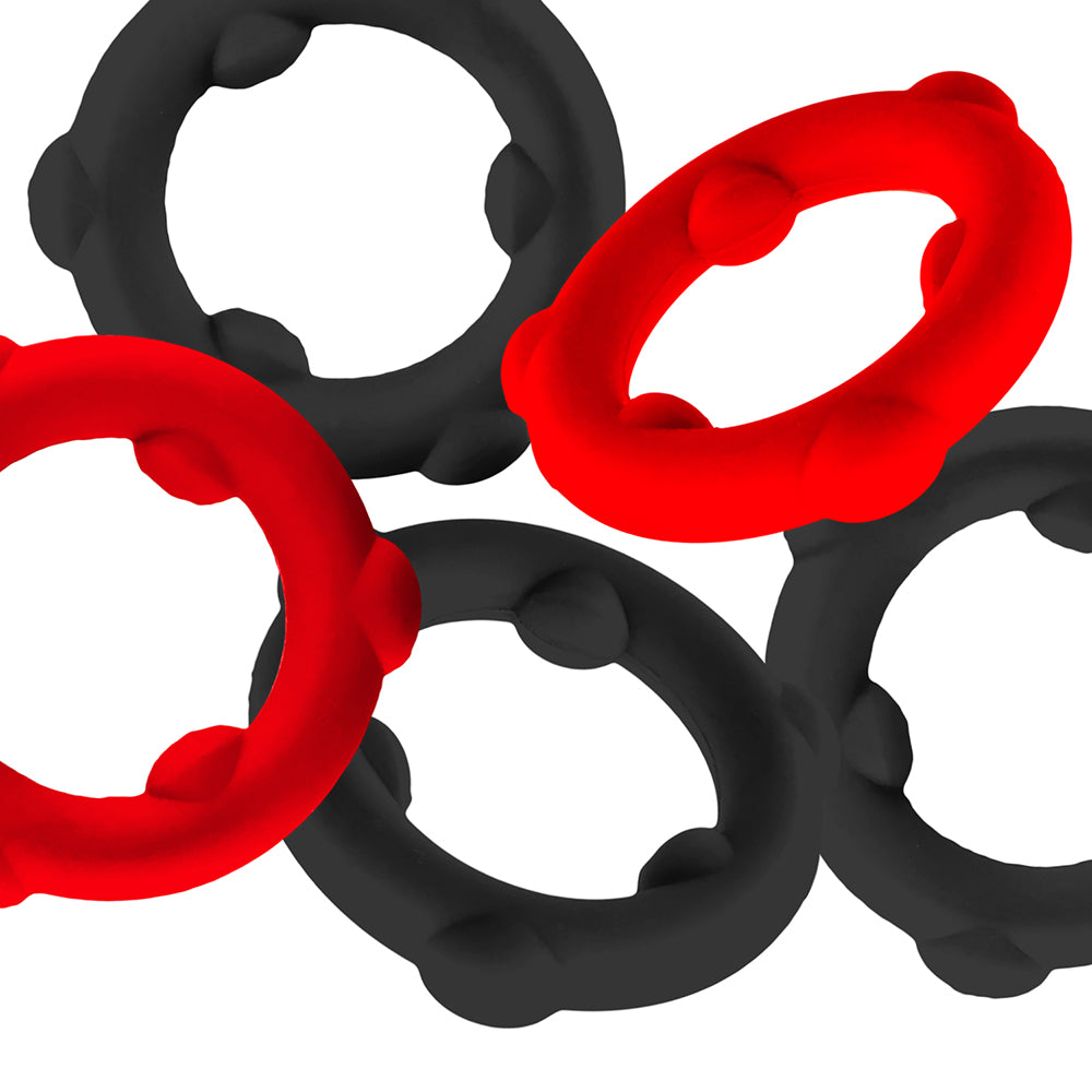 Gearheads Spinner 5pk Red/Black