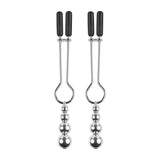 Beaded Nipple Clamps Silver