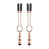Beaded Nipple Clamps Rose Gold