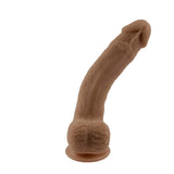 7" Natural Feel  Flexskin Dildo Dark