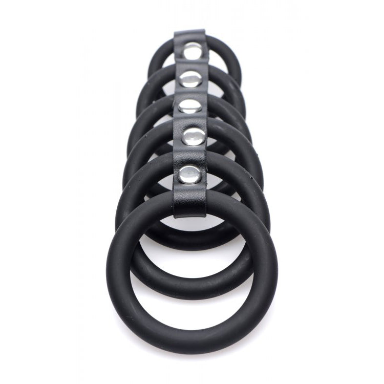Strict 6 Ring Silicone Chastity Device