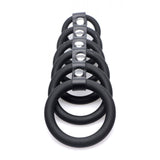 Strict 6 Ring Silicone Chastity Device