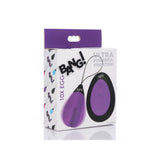 Bang! 10X Vibrating Silicone Egg With Remote Control Purple