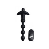 Bang! Vibrating Silicone Anal Beads & Remote Control Black
