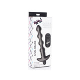 Bang! Vibrating Silicone Anal Beads & Remote Control Black