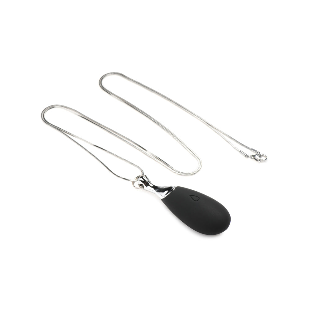 Charmed 10X Vibrating Silicone Teardrop Necklace