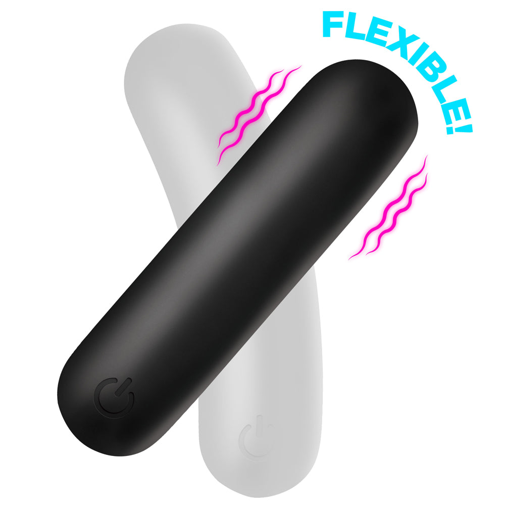 Bang! Flexible Silicone Bullet Black