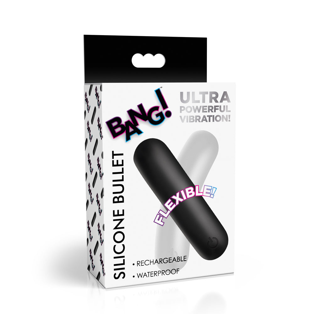 Bang! Flexible Silicone Bullet Black