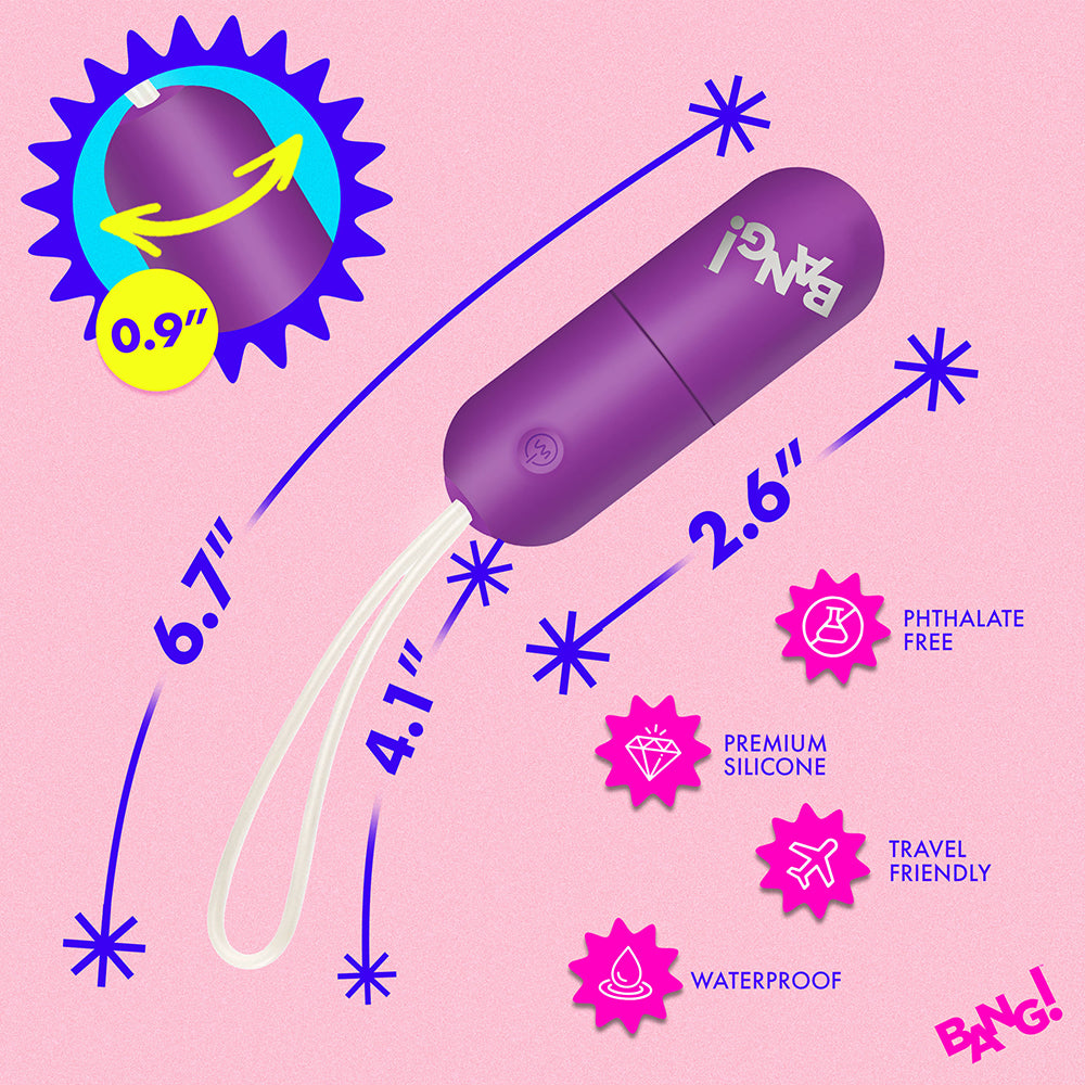 Bang! Vibrating Egg Purple