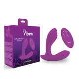 Viben Epiphany Insertable Panty Vibe With Clitoral Roller Ball Berry