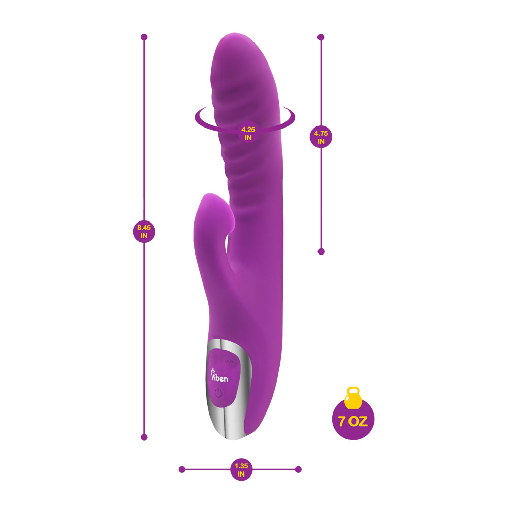 Viben Frenzy Clitorial Suction Rabbit Berry