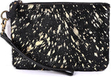 Mesa Luna Metallic Cowhide Handcrafted Large Wristlet