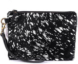 Mesa Luna Metallic Cowhide Handcrafted Large Wristlet