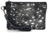 Mesa Luna Metallic Cowhide Handcrafted Large Wristlet