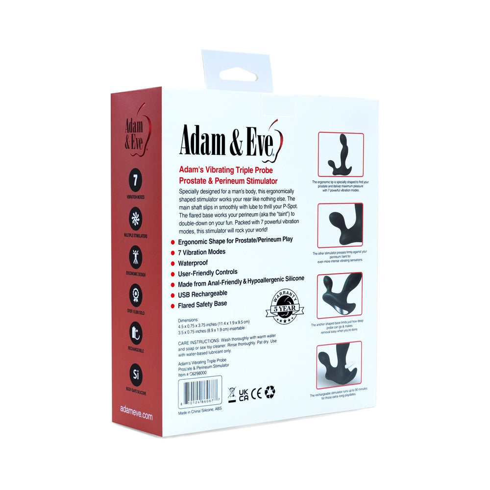 Adam & Eve Adam''s Vibrating Triple Probe