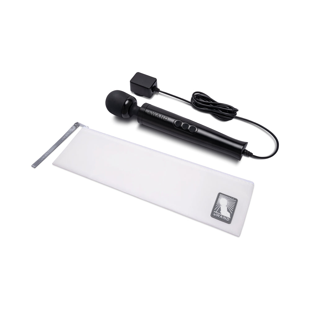 Le Wand Die Cast Plug-In Massager Black