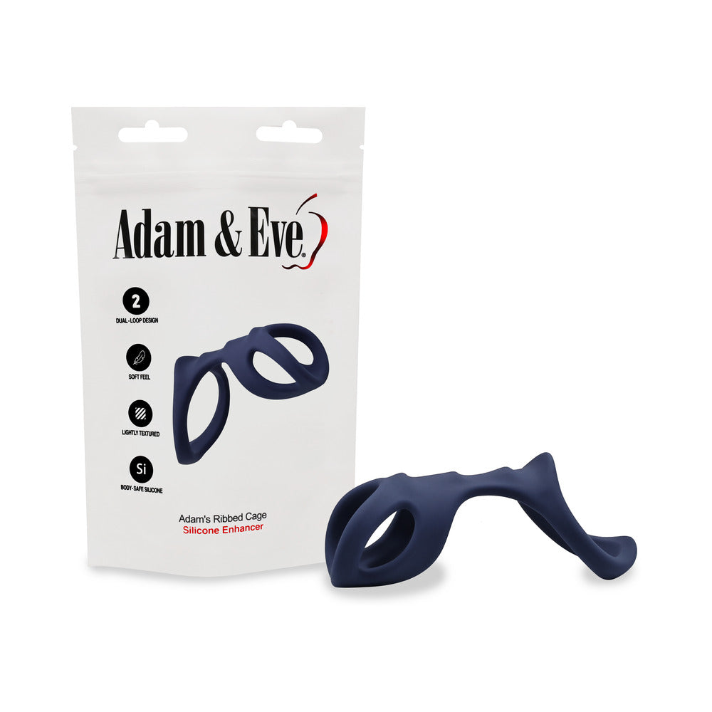 Adam & Eve Adam''s Ribbed Cage (Bag Packaging)