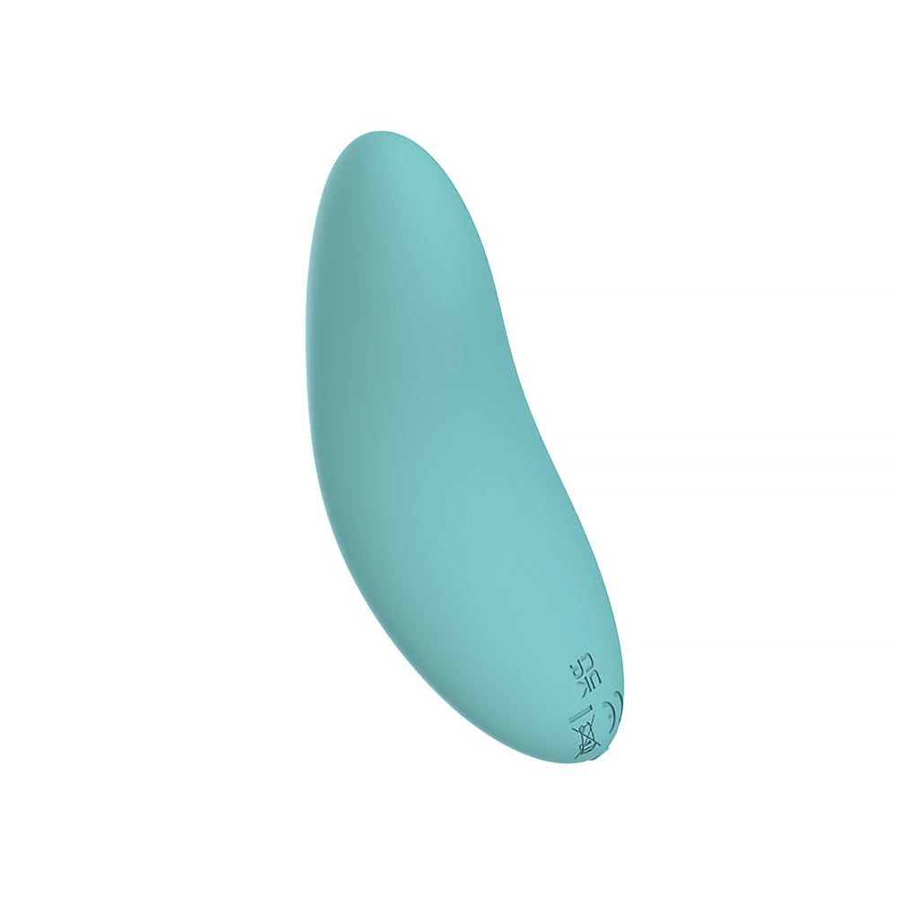 Spectrum Essentials Rechargeable Silicone Compact External Vibrator Blue