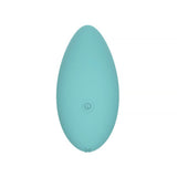 Spectrum Essentials Rechargeable Silicone Compact External Vibrator Blue