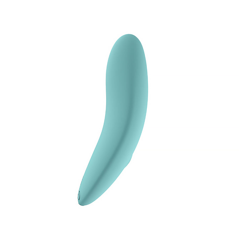 Spectrum Essentials Rechargeable Silicone Compact External Vibrator Blue