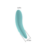 Spectrum Essentials Rechargeable Silicone Compact External Vibrator Blue