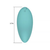 Spectrum Essentials Rechargeable Silicone Compact External Vibrator Blue