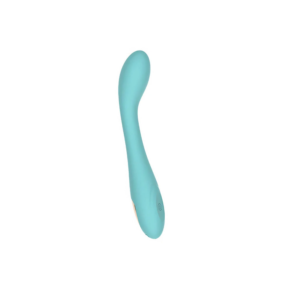 Spectrum Essentials Rechargeable Silicone G-Spot Vibrator Blue