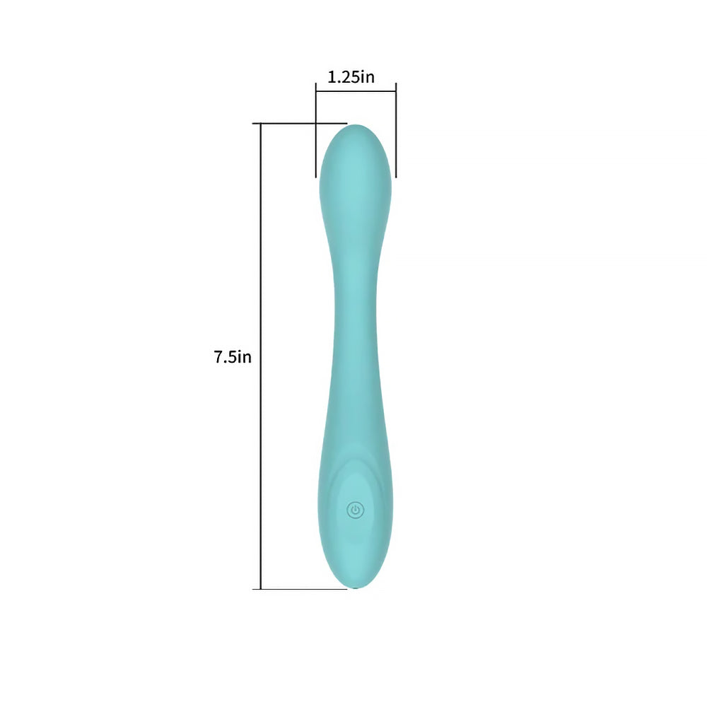 Spectrum Essentials Rechargeable Silicone G-Spot Vibrator Blue