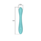Spectrum Essentials Rechargeable Silicone G-Spot Vibrator Blue