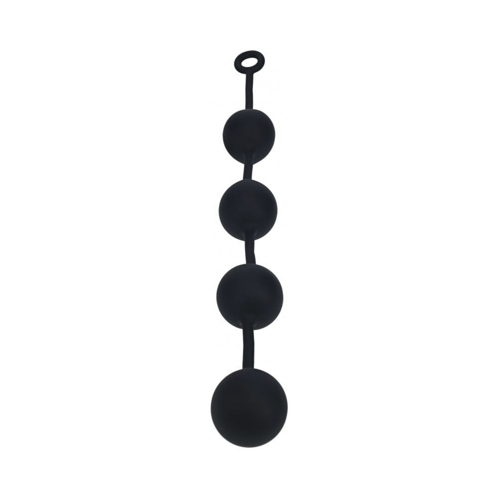 LEVELZ Round Silicone Anal Balls XXLarge 60 mm Black