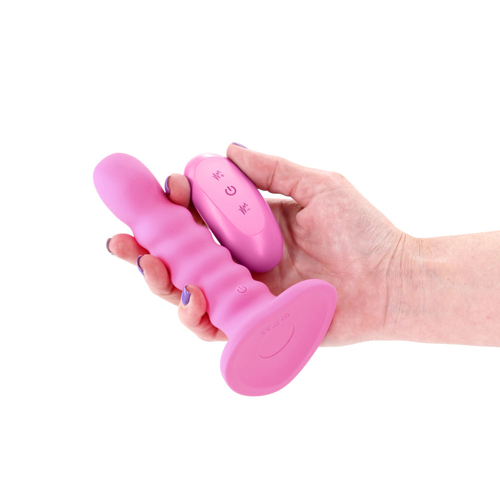 Colours Ribbed Vibrating 5in Pink