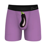 Shinesty The Double Entendre Eggplant Ball Hammock Pouch Underwear with Fly 5XL