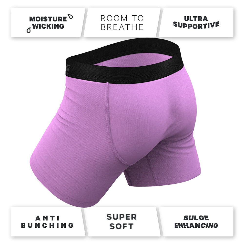 Shinesty The Double Entendre Eggplant Ball Hammock Pouch Underwear with Fly 5XL