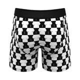 Shinesty The Chest Mate Checkered Ball Hammock Pouch Underwear with Fly 3XL